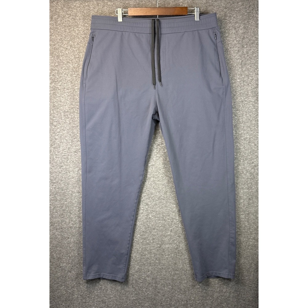 Public Rec All Day Every Day Pants Men Size 40 Slate Grey Stretch Tapered Lounge